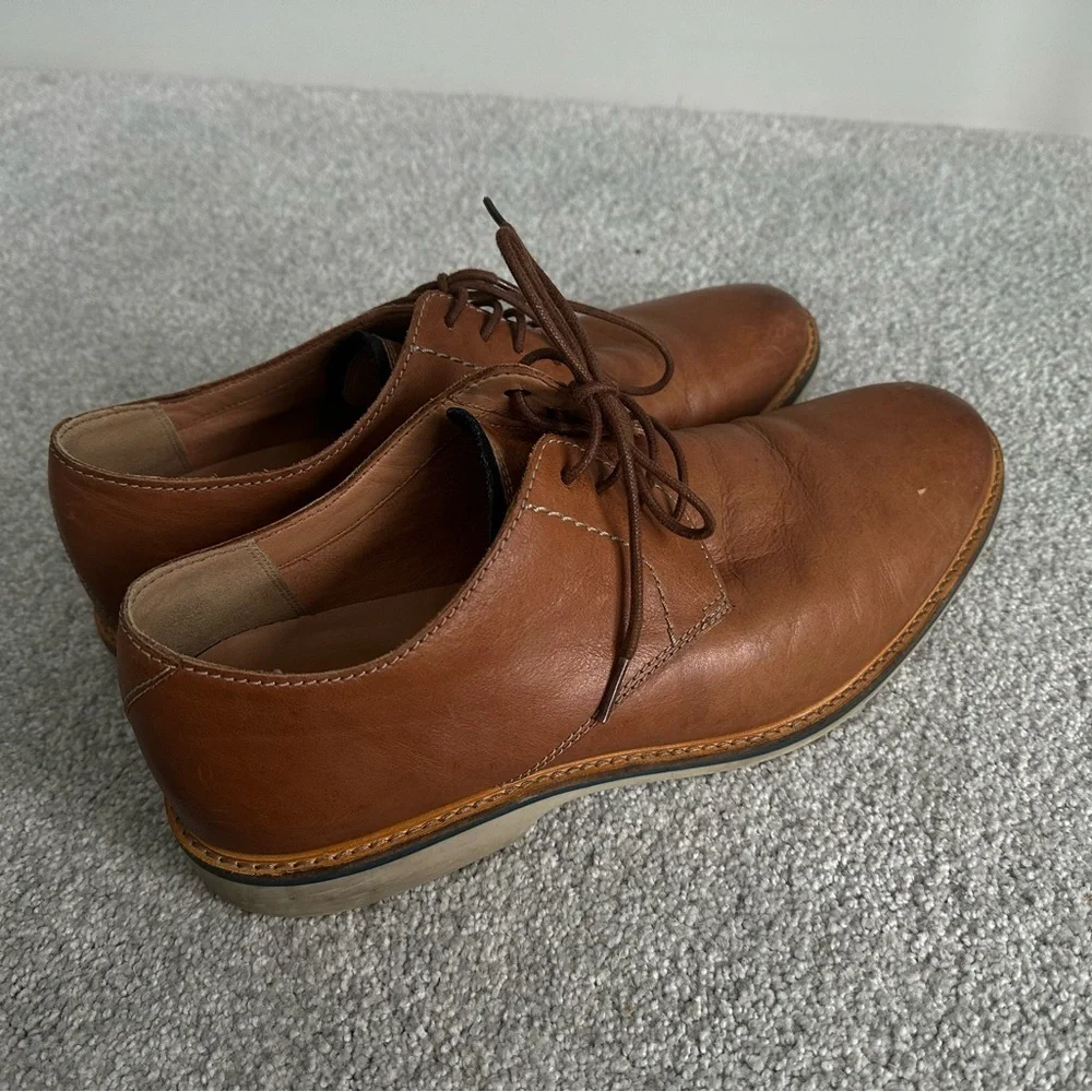 Clarks Atticus Lace Oxfords - Men's Shoes - Size 12 - Brown Dark Lace - Picture 4 of 7